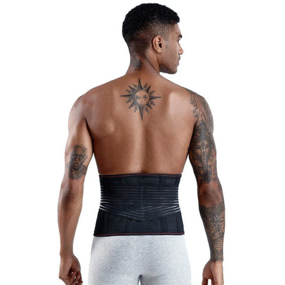 Adjustable lower back support belt with dual-strap system for targeted compression and pain relief