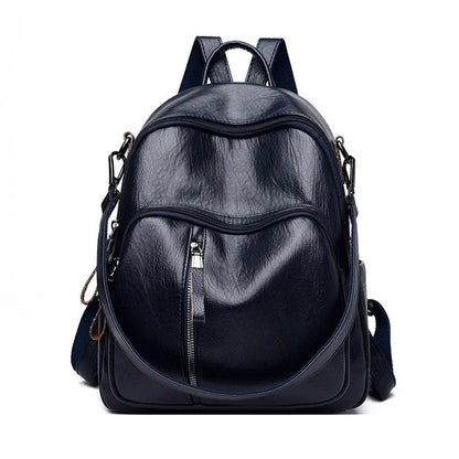 Stylish PU backpack with a sleek, vertical square shape and dual straps for comfortable, hands-free carrying