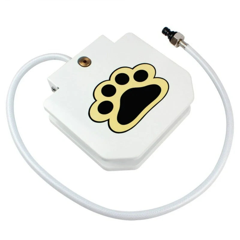 Stainless steel pet water dispenser with paw-activated mechanism