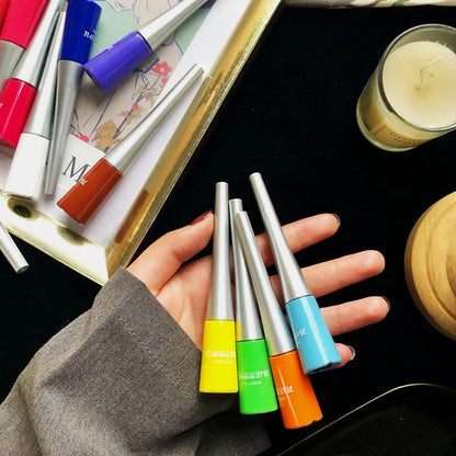 17 Color Liquid Eyeliner Set with Matte and Glitter Finishes for Versatile Makeup Looks