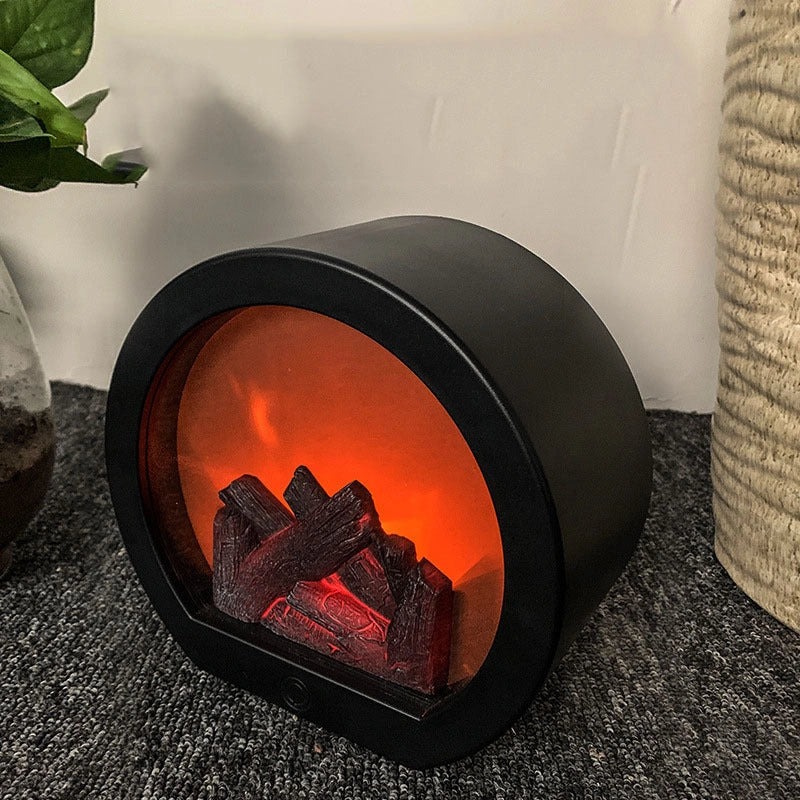 Dynamic Vision 3D Flame Touch Fireplace Lantern Lamp with realistic flickering flames