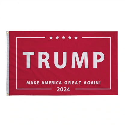 2024 Trump Fuck Biden custom flag 90x150cm pongee polyester with wooden pole, screen printed design