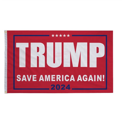 2024 Trump Fuck Biden custom flag 90x150cm pongee polyester with wooden pole, screen printed design