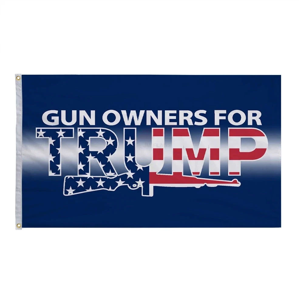 2024 Trump Fuck Biden custom flag 90x150cm pongee polyester with wooden pole, screen printed design