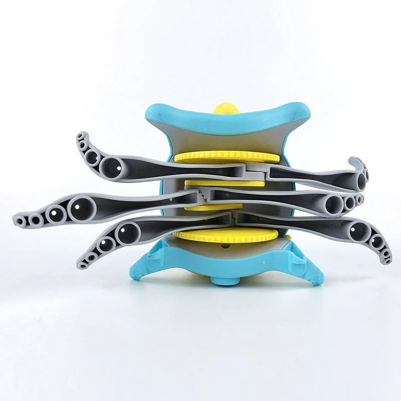 Floating octopus toy in purple and blue, designed for bath and beach play