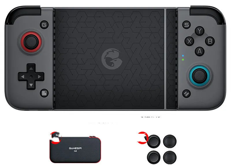 Gaze Chicks X2 Android game controller with Switch-style handle and USB connection