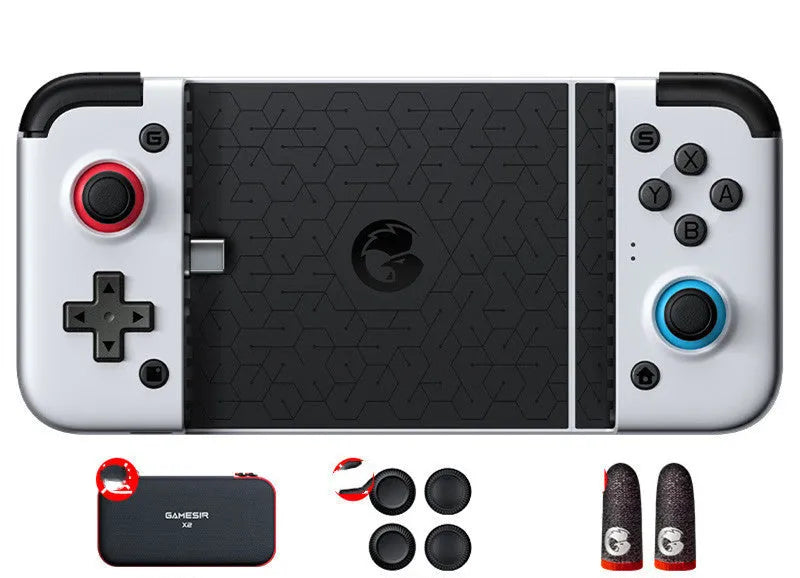 Gaze Chicks X2 Android game controller with Switch-style handle and USB connection