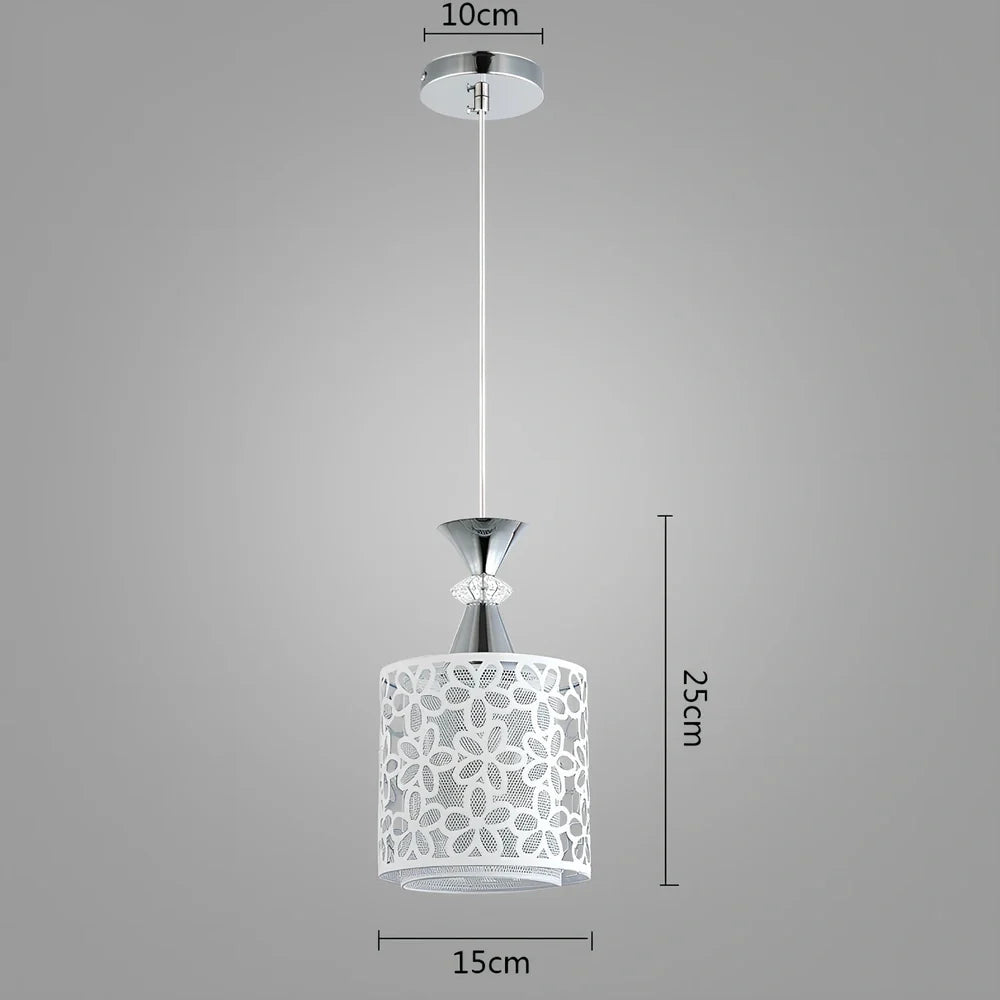 Modern minimalist Nordic single head chandelier with 60cm diameter and fishing line suspension in dining room setting
