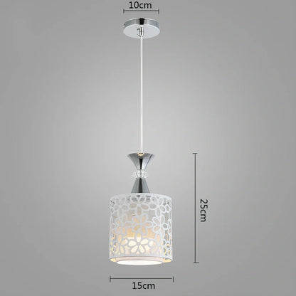 Modern minimalist Nordic single head chandelier with 60cm diameter and fishing line suspension in dining room setting