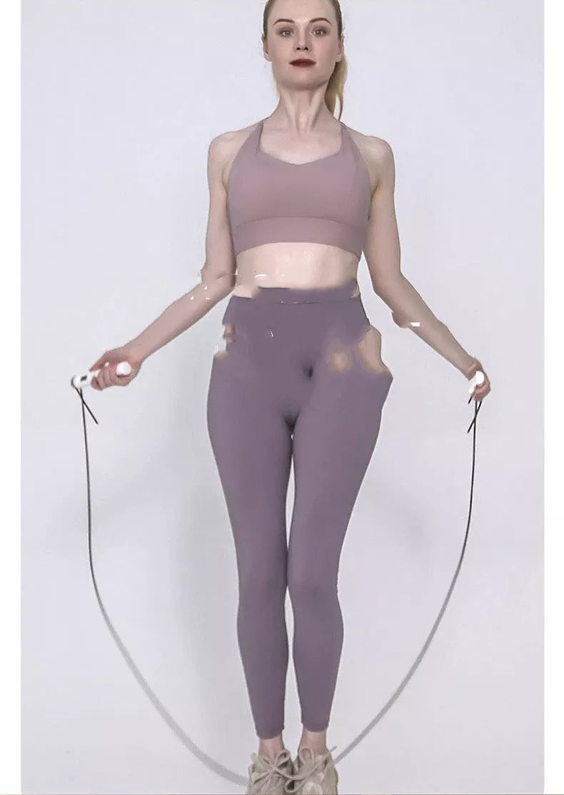 Smart counting jump rope with cordless option for fitness training