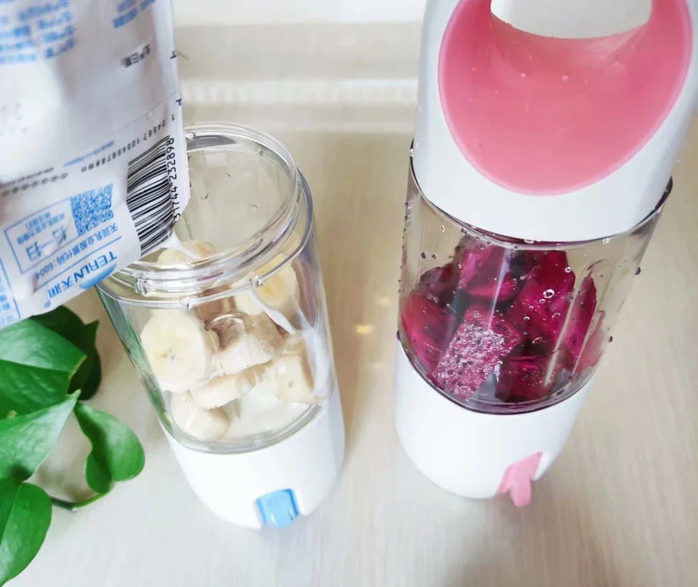 Red electric lemon juicer with round feeding port and manual operation mechanism