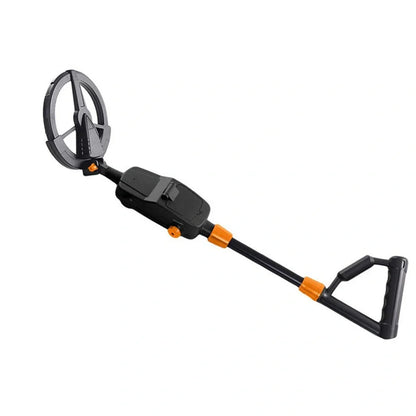 Black underground metal detector with 455mm length and control panel for metal detection