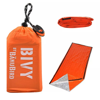 Outdoor single-layer warm tent with PE aluminum film, lightweight and durable for camping and emergencies