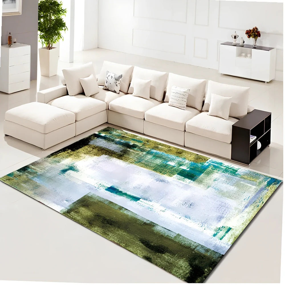 Rectangle carpet in multiple sizes with thickened washable construction