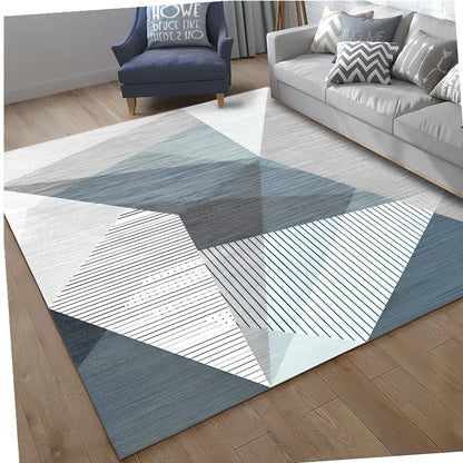 Rectangle carpet in multiple sizes with thickened washable construction