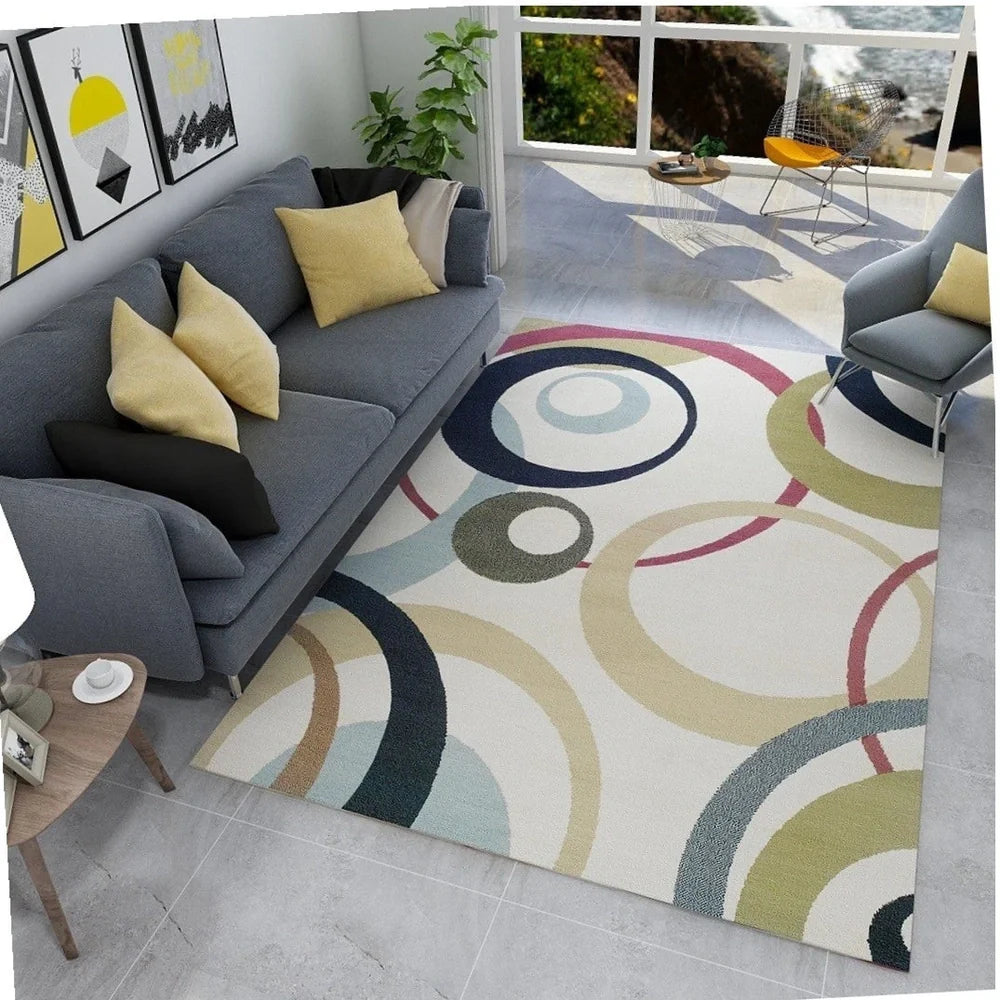 Rectangle carpet in multiple sizes with thickened washable construction