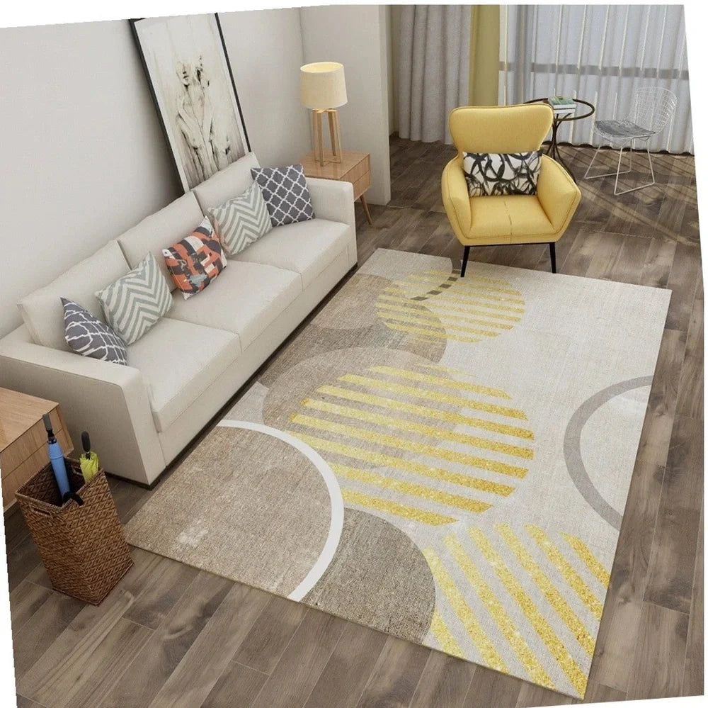 Rectangle carpet in multiple sizes with thickened washable construction