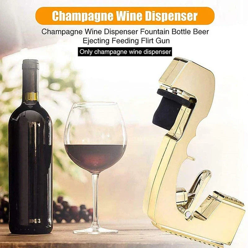 Hhomeenjoy Champagne Bottle Sprayer - Multifunctional Wine Stopper & Pourer