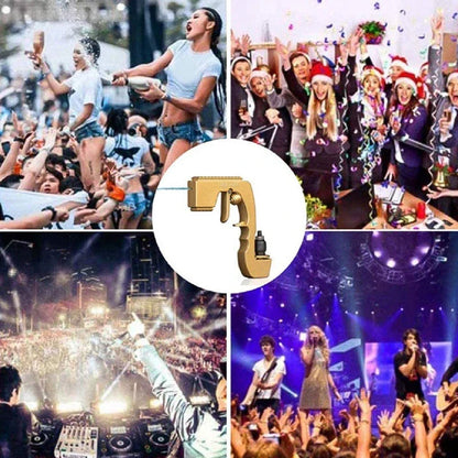 Champagne Bottle Sprayer - A versatile tool that transforms any champagne bottle into a sparkling party trick with its precise spray control and ergonomic design.