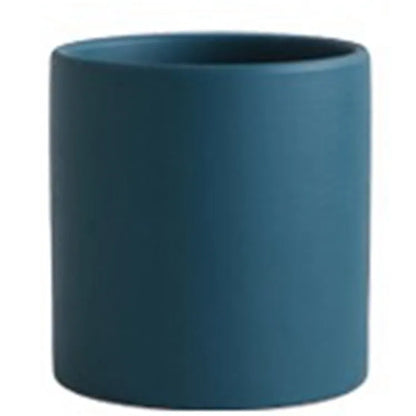 Nordic industrial style ceramic flowerpot with drainage hole for succulents in multiple colours