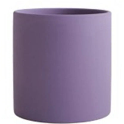 Nordic industrial style ceramic flowerpot with drainage hole for succulents in multiple colours