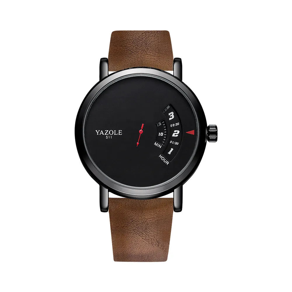 Men's silver waterproof quartz watch with analogue and digital display on a metal strap.