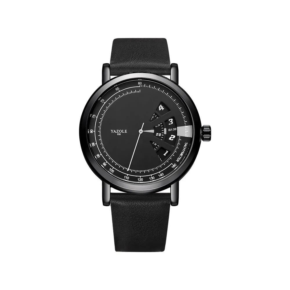 Men's silver waterproof quartz watch with analogue and digital display on a metal strap.