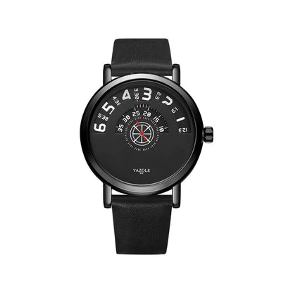 Men's silver waterproof quartz watch with analogue and digital display on a metal strap.
