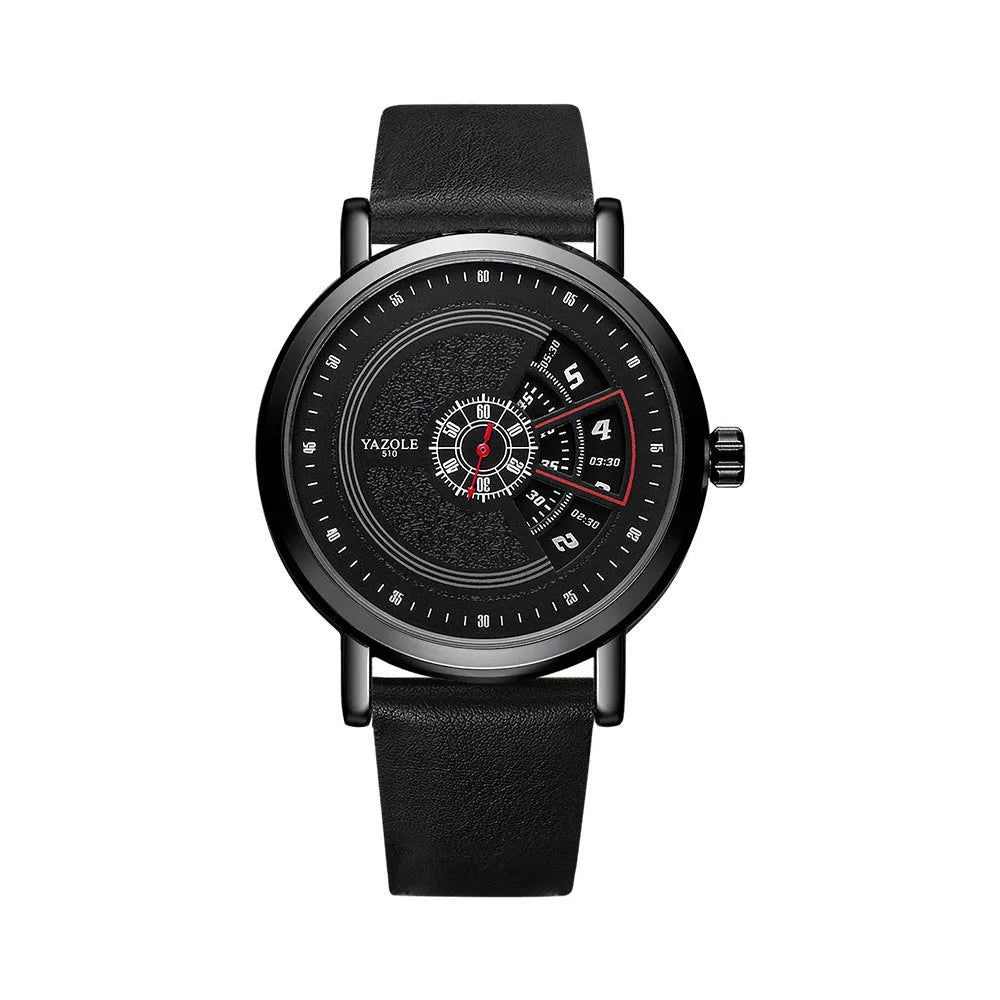 Men's silver waterproof quartz watch with analogue and digital display on a metal strap.