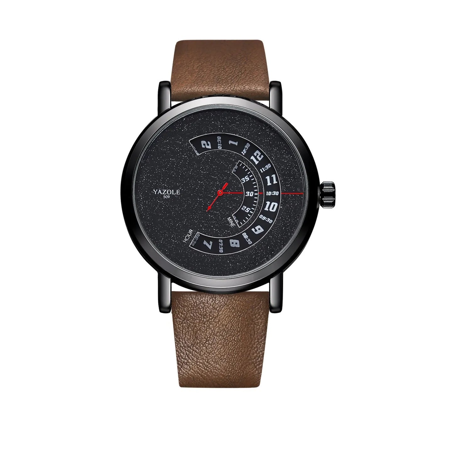Men's silver waterproof quartz watch with analogue and digital display on a metal strap.