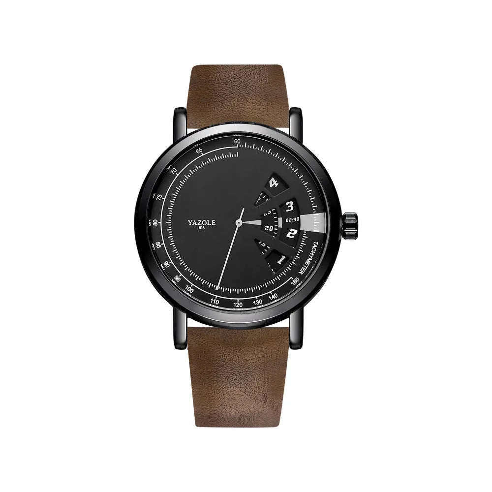 Men's silver waterproof quartz watch with analogue and digital display on a metal strap.