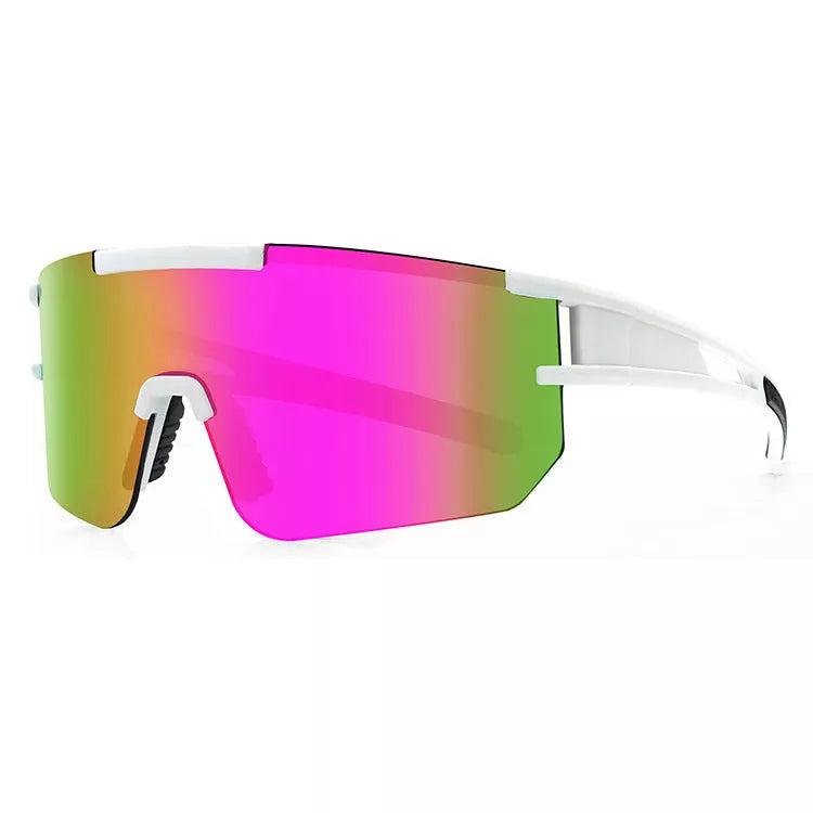 Summer cycling glasses with polarized lenses for outdoor sports, available in multiple colors