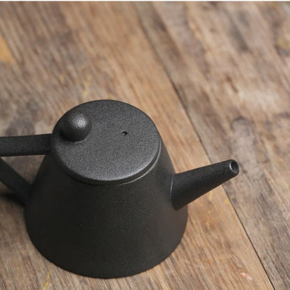 Retro Ceramic Teapot with elegant underglaze design for a sophisticated tea experience