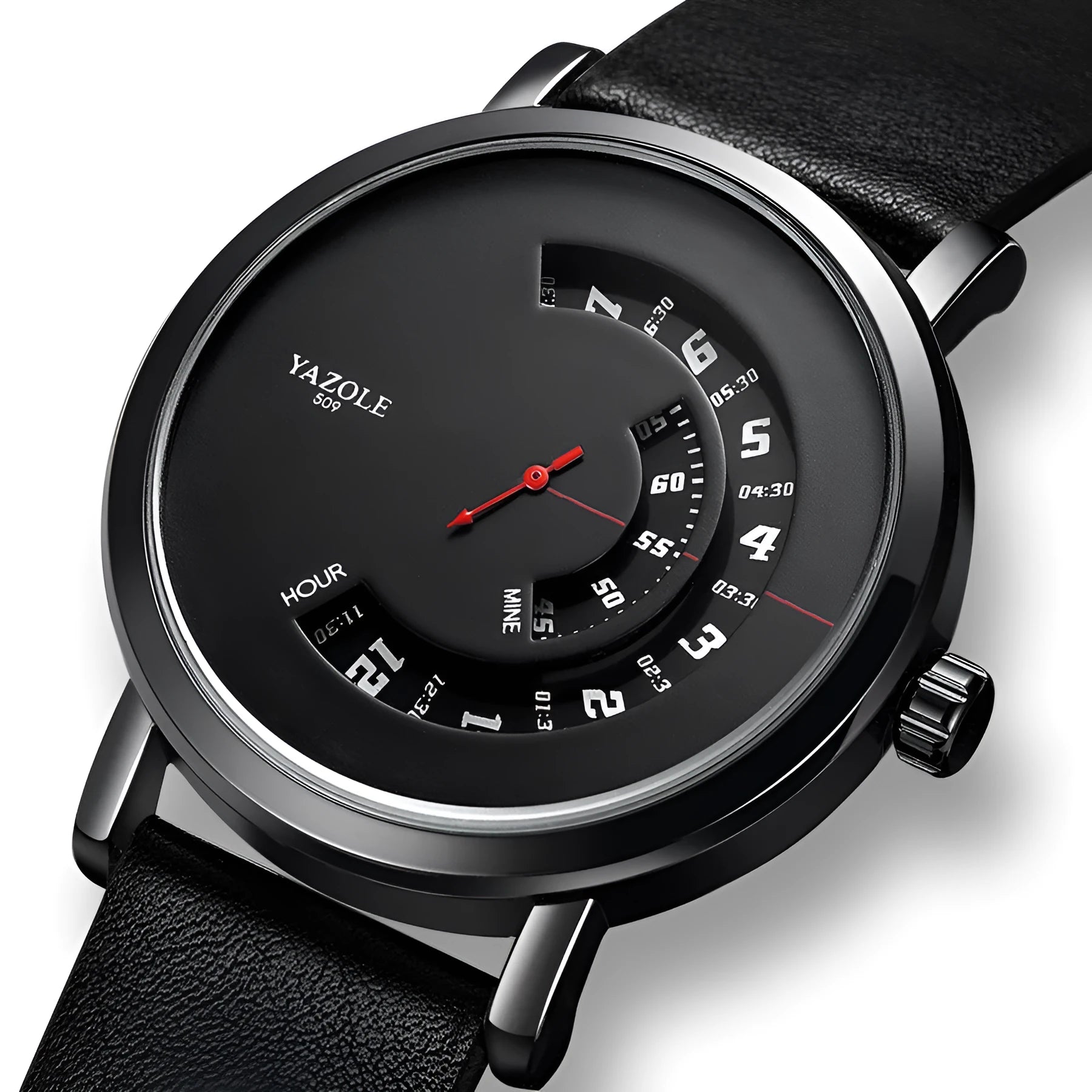 Men's silver waterproof quartz watch with analogue and digital display on a metal strap.