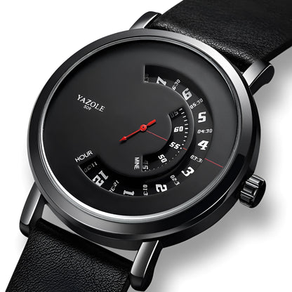 Men's silver waterproof quartz watch with analogue and digital display on a metal strap.