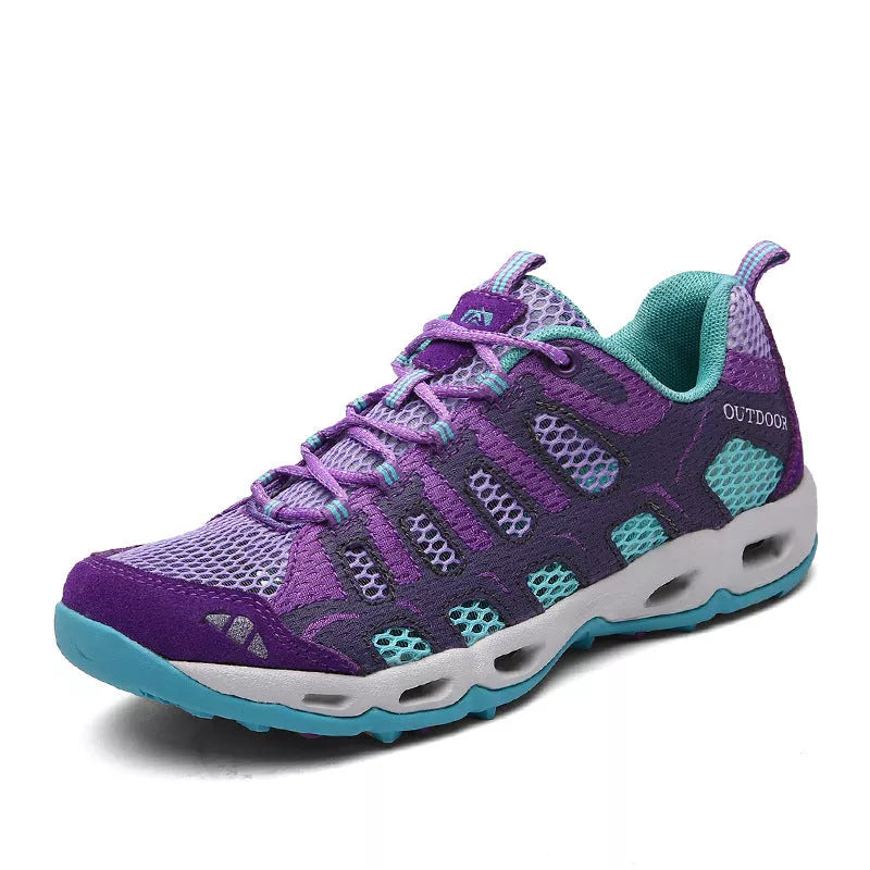 Men's casual summer shoes with waterproof feature and breathable mesh upper