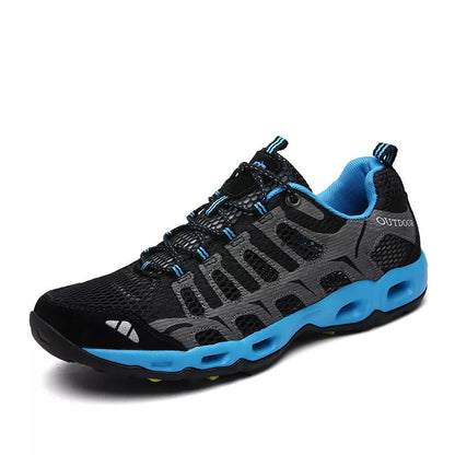 Men's casual summer shoes with waterproof feature and breathable mesh upper