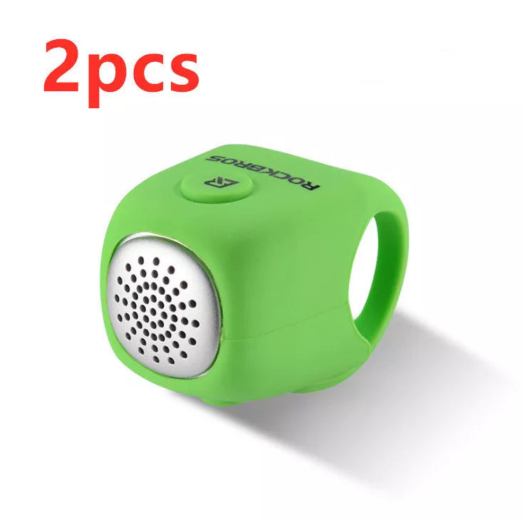 Electric horn mountain bike bell with elastic silicone material in various colors