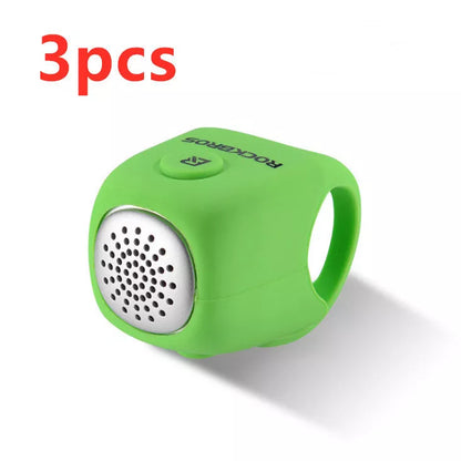 Electric horn mountain bike bell with elastic silicone material in various colors