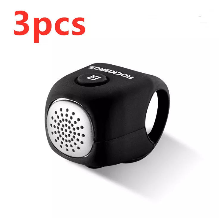 Electric horn mountain bike bell with elastic silicone material in various colors