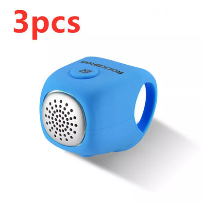 Electric horn mountain bike bell with elastic silicone material in various colors