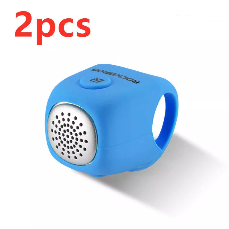 Electric horn mountain bike bell with elastic silicone material in various colors