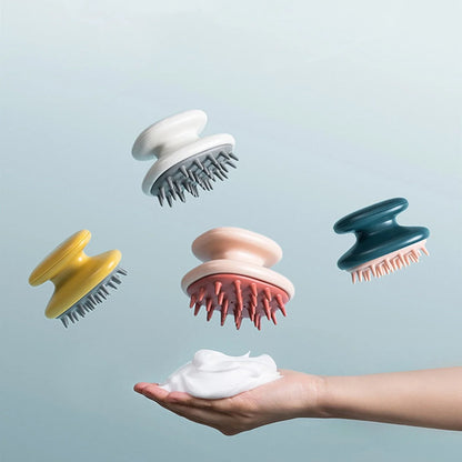 Premium silicone hair brush with airbag design for gentle scalp massage and improved blood circulation