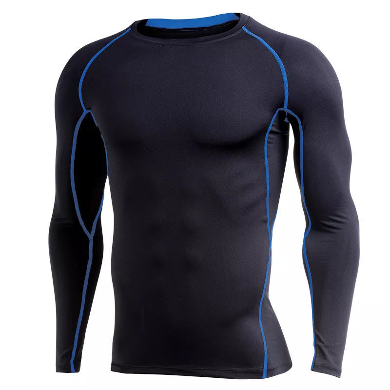 Men's quick-drying long sleeve training shirt for running and basketball in various colors