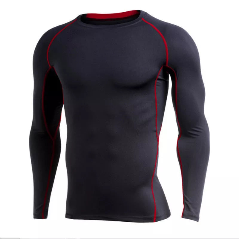 Men's quick-drying long sleeve training shirt for running and basketball in various colors