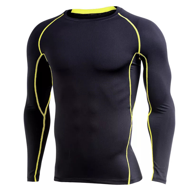 Men's quick-drying long sleeve training shirt for running and basketball in various colors
