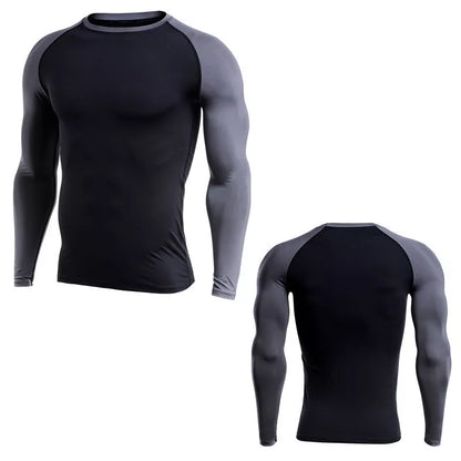 Men's quick-drying long sleeve training shirt for running and basketball in various colors