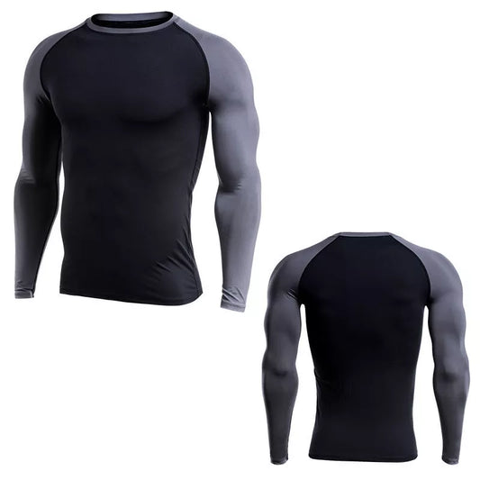 Men's quick-drying long sleeve training shirt for running and basketball in various colors