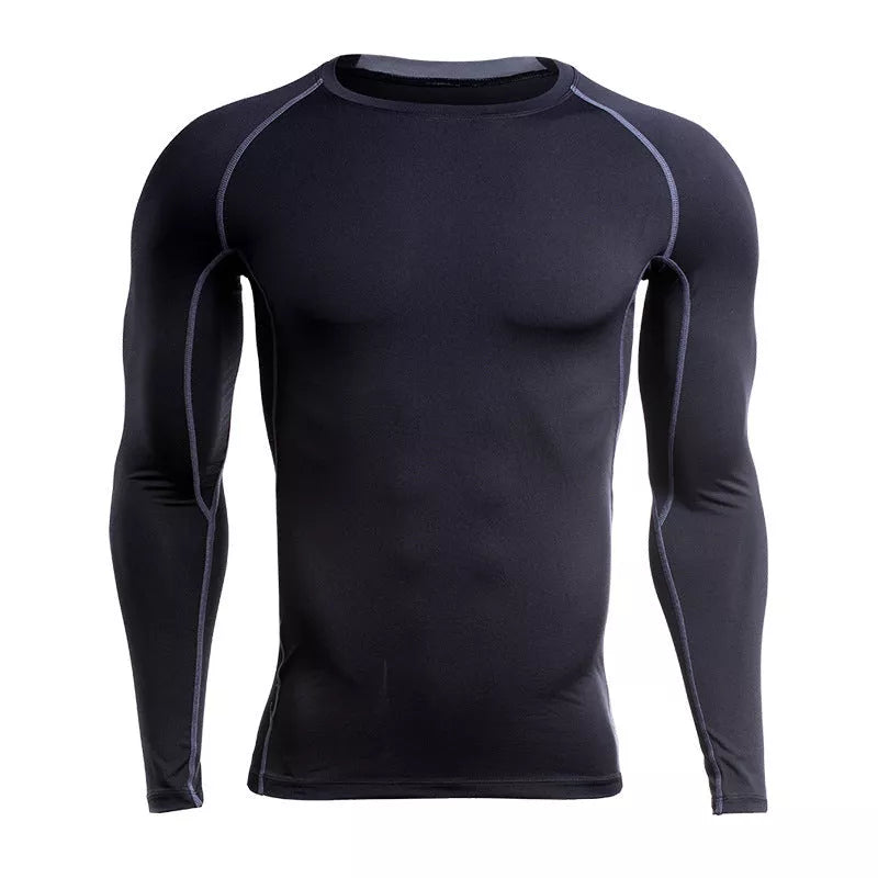 Men's quick-drying long sleeve training shirt for running and basketball in various colors