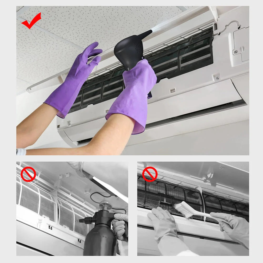 Cordless air duster for cleaning electronics with powerful airflow and ergonomic design